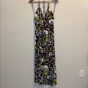 New Directions Halter Maxi Dress Size 10P